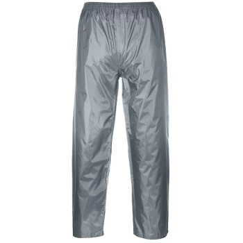 Image of Portwest - S441GRRM - sz M Classic Adult Rain Trousers - Grey
