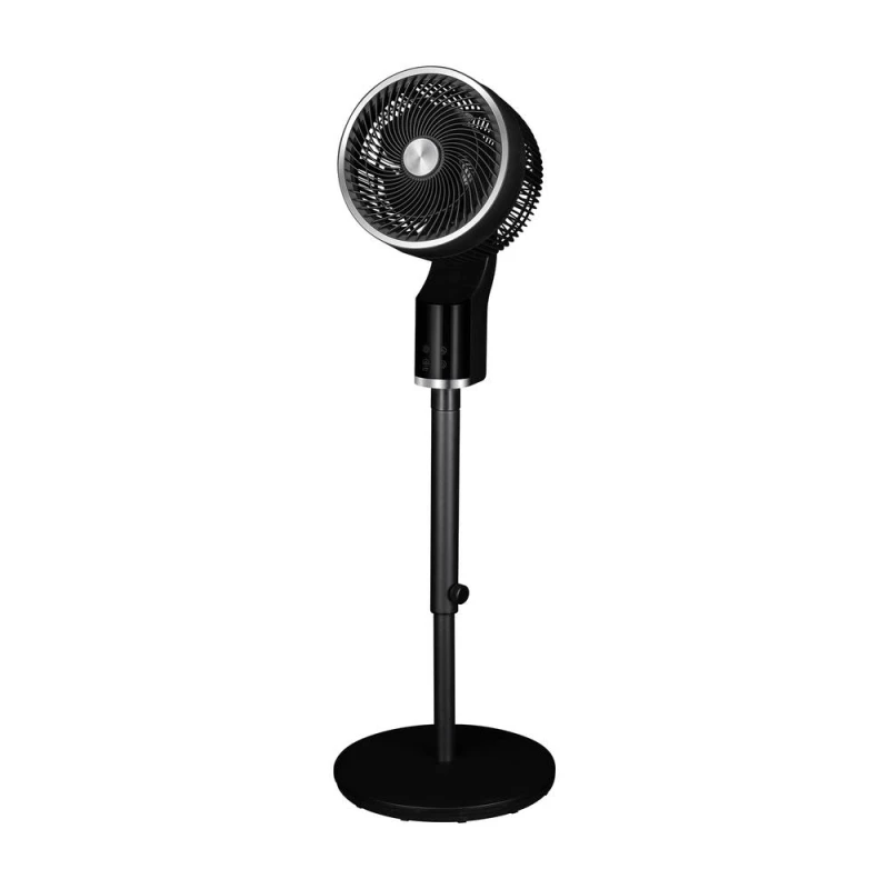 Image of TCP Black Pedestal Fan, Quiet, 3D Oscillation, Adjustable Height Black Unisex