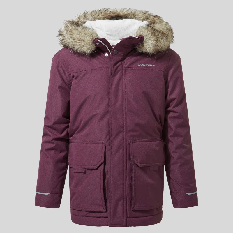 Image of Craghoppers Unisex Kids Crag Corrib Waterproof Parka Deep Violet unisex 5-6 Yrs