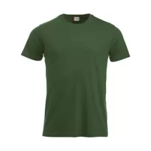 Image of Clique Mens New Classic T-Shirt (XL) (Bottle Green)