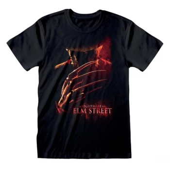 Image of Nightmare On Elm Street - Poster Unisex Small T-Shirt - Black
