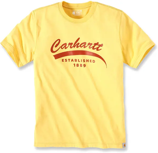 Image of Carhartt Relaxed Fit Heavyweight Graphic T-Shirt, yellow, Size S