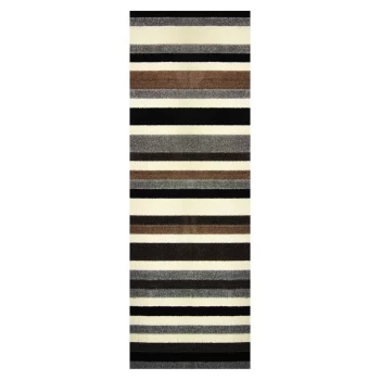 Image of Sofia Stripe Washable Runner - Natural