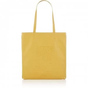 Image of Biba Phoebe Oversized Leather Shopper - Yellow