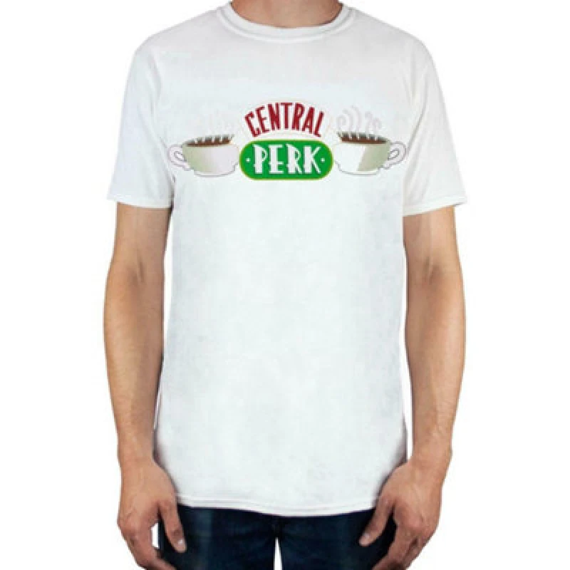 Image of Friends Short Sleeved T-Shirt White male