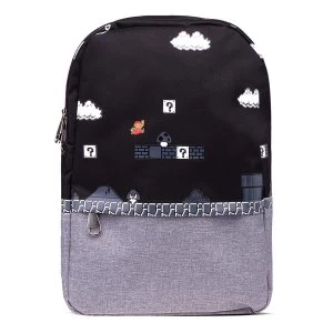 Image of Nintendo - 8-Bit Classic Mario Gameplay All-Over Print Backpack - Multi-Colour