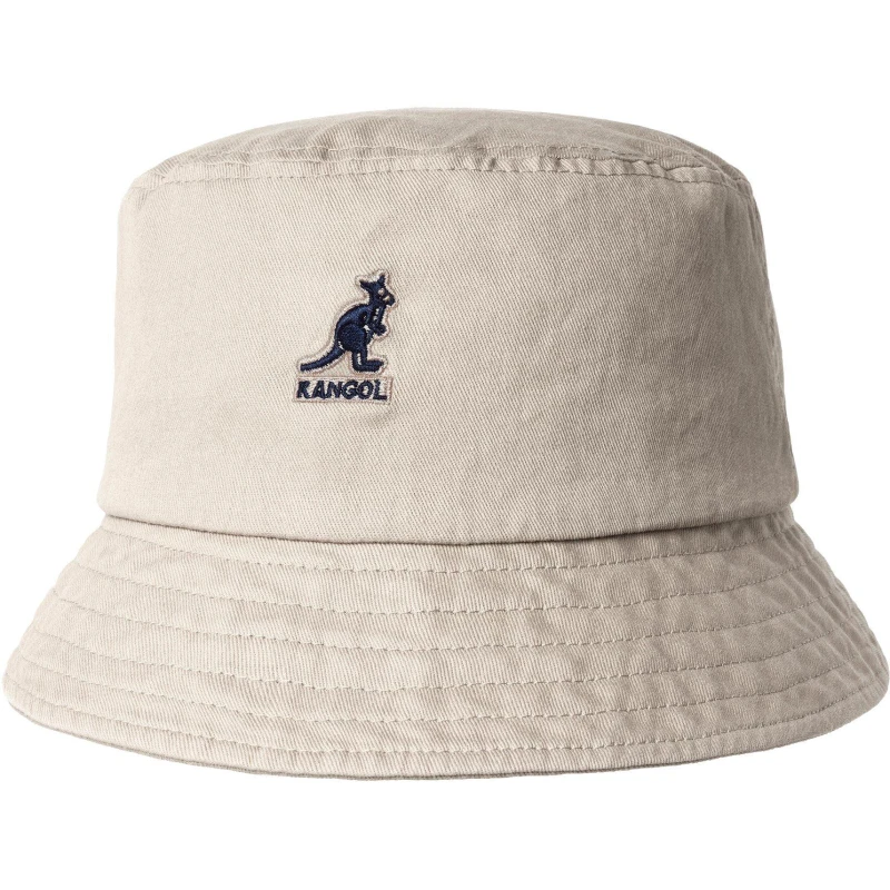Image of Kangol Adults Washed Bucket Hats Beige unisex Medium