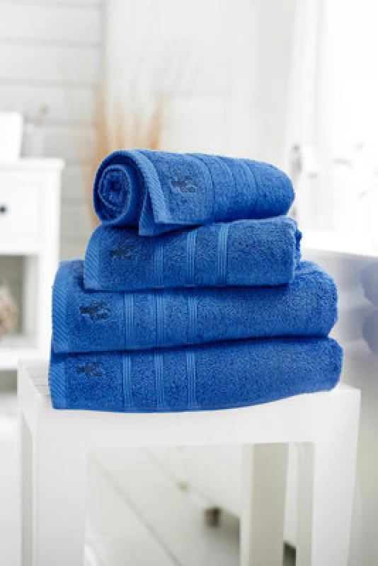 Image of Lobster Creek Kaleidoscope 550gsm Combed Cotton Towels Royal