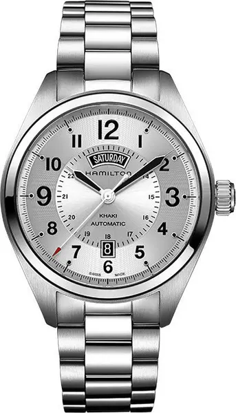 Image of Hamilton Watch Khaki Field Day Date Auto - Silver HM-737