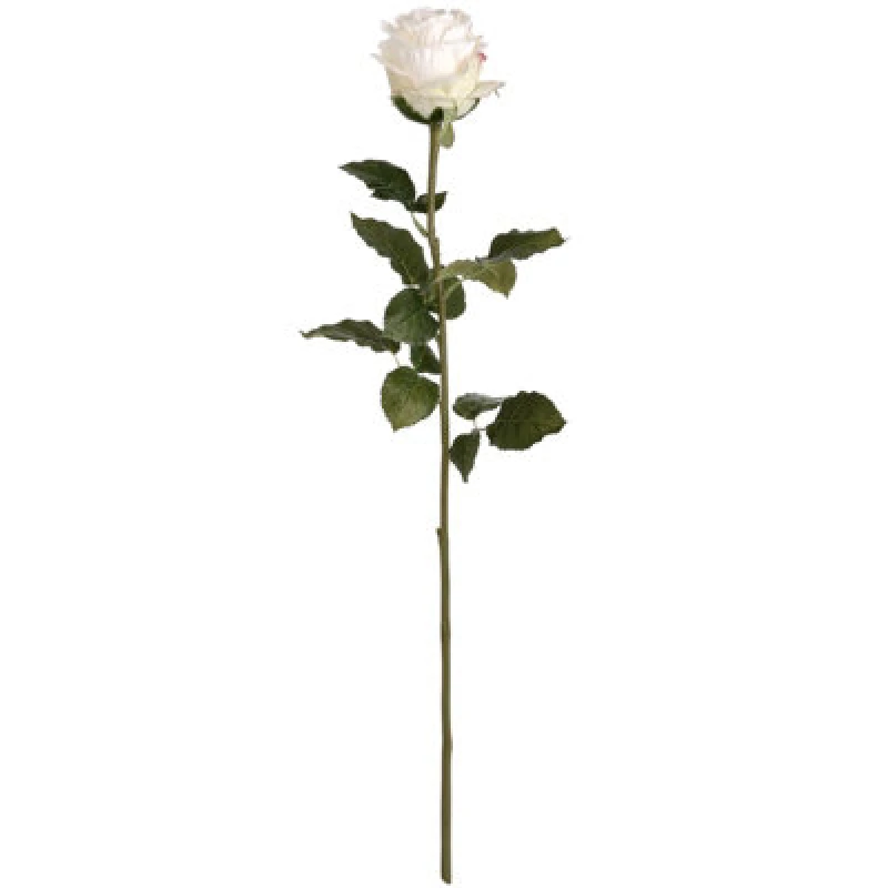 Image of Hill Interiors Artificial Traditional Rose White (One Size)