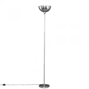 Image of Forseti Brushed Chrome Uplighter Floor Lamp