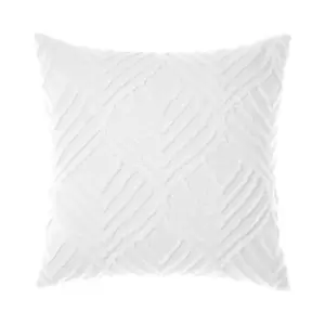 Image of Palm Springs Ogee Tufted Pillow Sham White