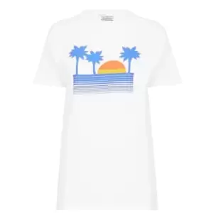 Image of Daisy Street Sunset Tee - White