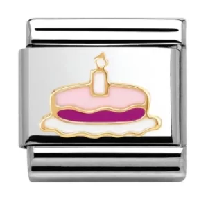 Image of Nomination CLASSIC Gold Madame Monsieur Birthday Cake 030285/05