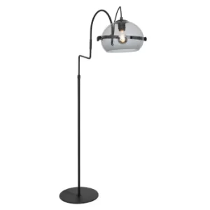 Image of Holgarson Floor Lamp Black Matt, Transparent Grey Plexi