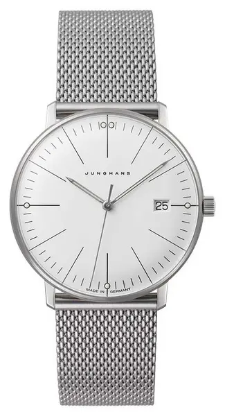 Image of Junghans 47/4250.46 Max Bill Womens Stainless Steel Mesh Watch