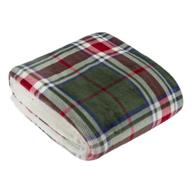 Image of Wylder Braemar Sherpa Tartan Fleece Throw