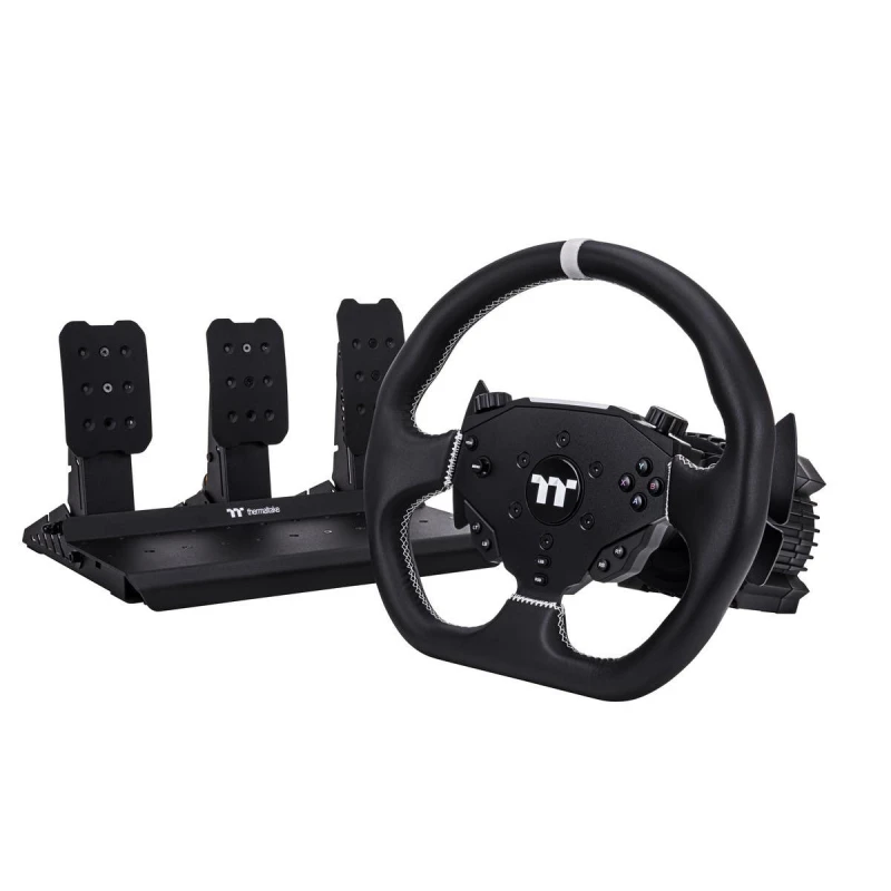 Image of Thermaltake G6 6Nm Direct Drive Racing Wheel & Pedals Bundle - Force Feedback, PC & Console Simulator Setup - GRB-G6D-DGT3BB-01