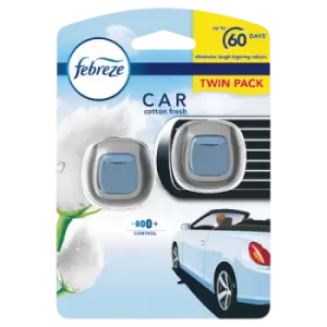 Image of Febreze Car Clip Twin Pack Cotton