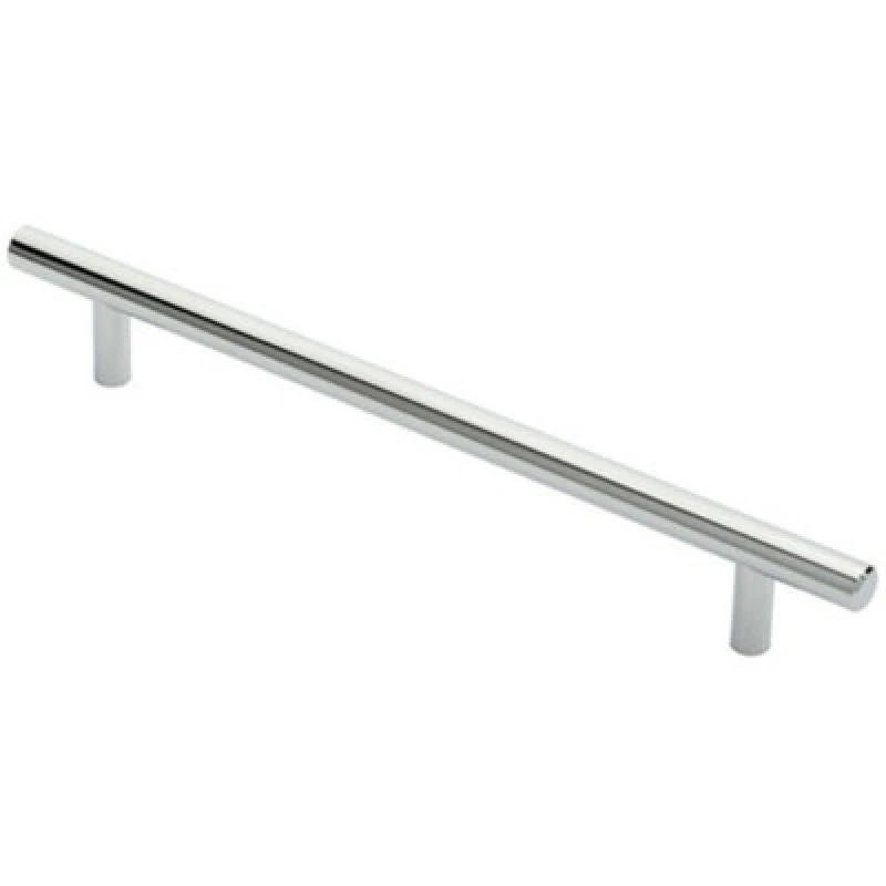Image of Loops Round T Bar Cabinet Pull Handle 252 x 12mm 192mm Fixing Centres Chrome Multi unisex