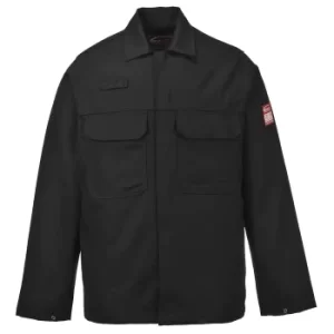 Image of Biz Weld Mens Flame Resistant Jacket Black S