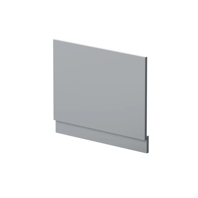 Image of Balterley Straight Reversible Bath End Panel & Plinth - 700mm - Satin Grey Grey unisex