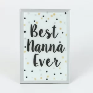 Image of Celebrations Best Nanna Ever Glass Plaque