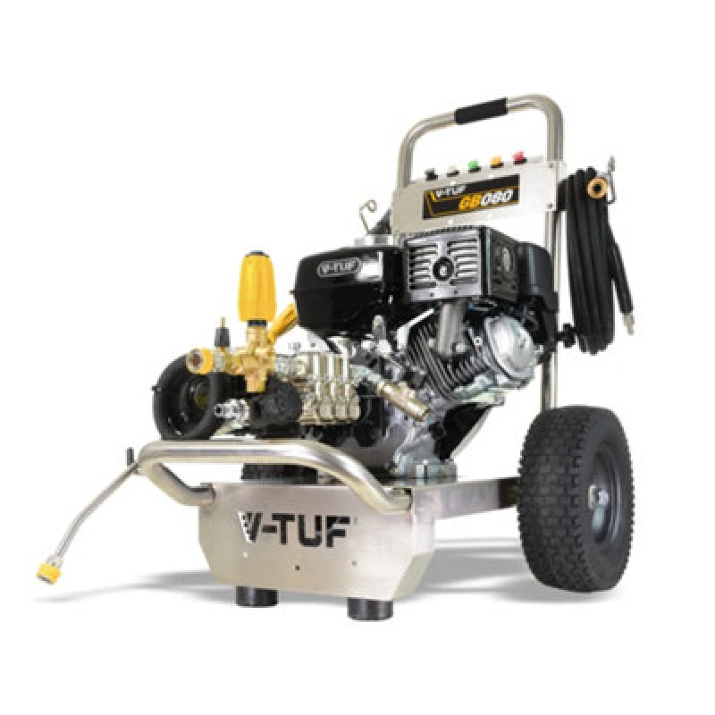 Image of V-Tuf Gb080 Industrial 9Hp Gearbox Driven Honda Petrol Pressure Washer - 2900Psi, 200Bar, 15L/min