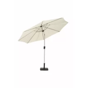 Image of Brushed Aluminium Crank and Tilt Parasol Cream