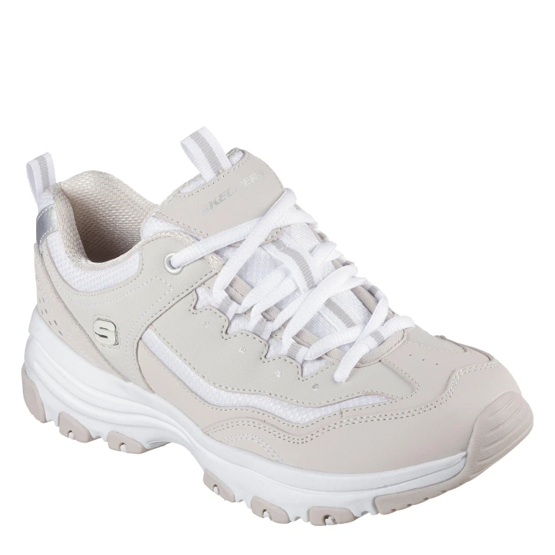 Image of Skechers Icon Dlite Ladies Trainers - Beige Beige 3