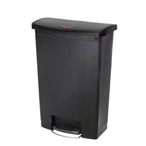 Image of Rubbermaid Slim 87L Step Bin Black Single
