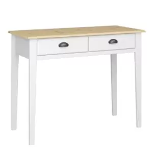 Image of Nola Hall Table White And Pine