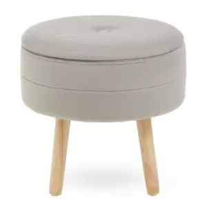 Image of Interiors By Ph Mink Velvet Stool