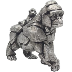 Image of Natural World Gorilla & Baby Figurine By Lesser & Pavey