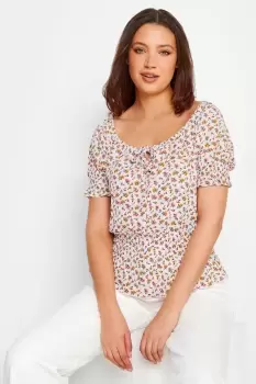 Image of Tall Printed Smock Top