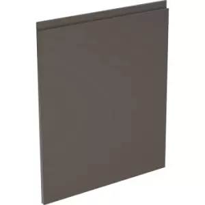 Image of Kitchen Kit Flatpack J-Pull Appliance Door Super Gloss 715x596mm in Graphite Mdf