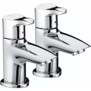 Image of Capri Basin Taps - Chrome Plated - Bristan