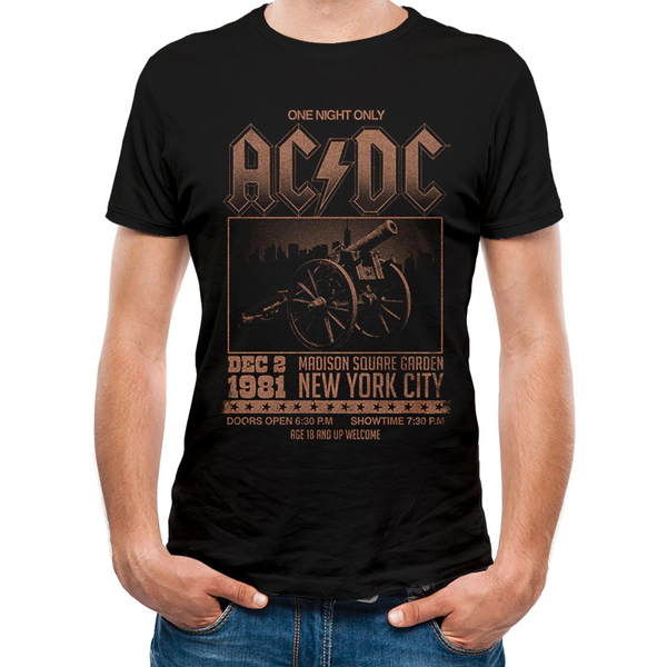 Image of AC/DC - Unisex Madison Sq Garden T-Shirt (Black)
