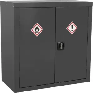 Image of CoSHH Substance Cabinet - 900 x 460 x 900mm - Two Doors - 2-Point Key Lock