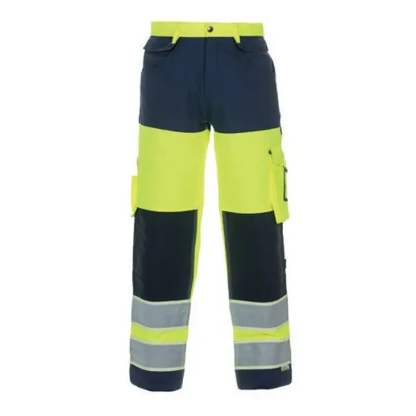 Image of Hydrowear Hydrowear Idstein High Visibility GID Two Tone Trousers Saturn Yellow/Navy Blue 36 HYD131030SYN36