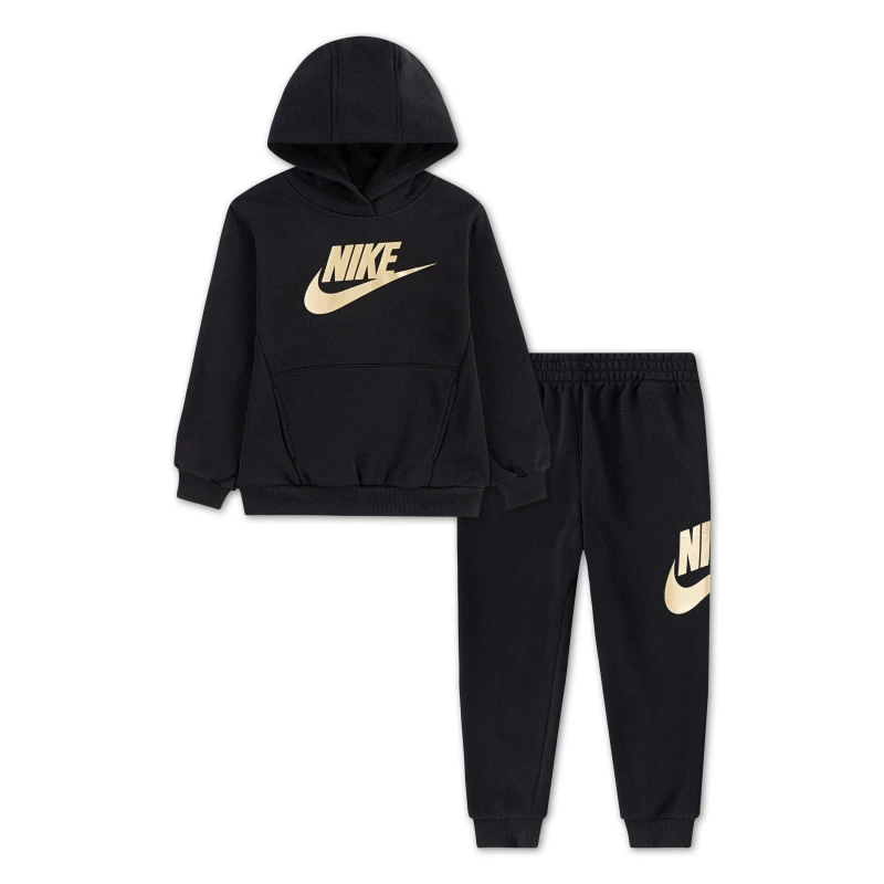 Image of Nike Fleece Tracksuit Infants Black/Gold unisex 3-4 Yrs