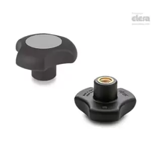 Image of ELESA Lobe knob-VTT.40-C-B-M6-C3 Grey