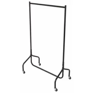 Image of Oypla - 3ft Garment Clothes Rail Super Heavy Duty All Metal Black