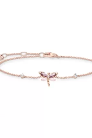 Image of Thomas Sabo Charm Club Charming Garden Rose Gold Bracelet A2025-321-7-L19V