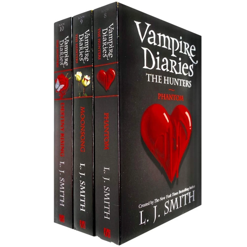 Image of Vampire Diaries The Hunters Collection Books 8-10 Set by L. J. Smith Phantom,Moonsong L J smith Books