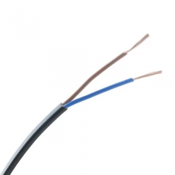 Image of Zexum 0.75mm 2 Core PVC Flex Cable Black Flat 2192Y - 100 Meter