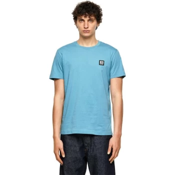 Image of Diesel Logo T Shirt - Blue 89E