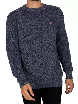 Image of Twisted Cotton Crew Knit