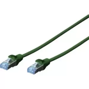 Image of Digitus DK-1531-100/G RJ45 Network cable, patch cable CAT 5e SF/UTP 10.00 m Green