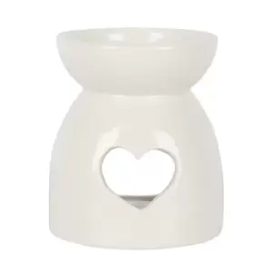 Image of Heart Cut Out Ceramic Oil Burner